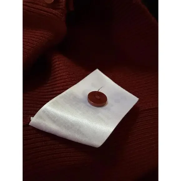 New Reformation Meadow Wool Crop Cardigan In Chianti Size XS $178 - Picture 12 of 12